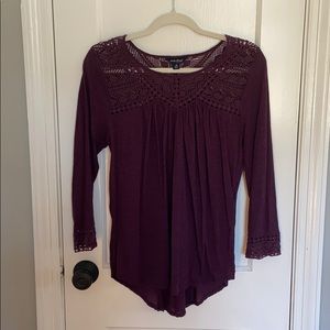 Lucky Brand Quarter Sleeved Top